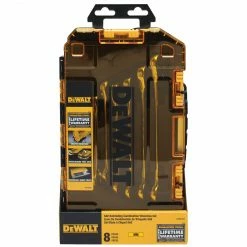 DeWALT DWMT74734 Metric Full Polish Ratcheting Combination Wrench Set - 8pc Tools & Equipment