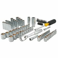 DeWALT DWMT81531 Durable Chrome SAE Quick Release Mechanics Tool Set - 84pc