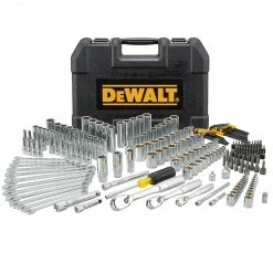 DeWALT DWMT81535 Durable Chrome SAE Quick Release Mechanics Tool Set - 247pc Automotive