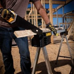 Tools & Equipment DeWALT DWST11155 Durable Metal Folding V-Groove Stand Sawhorse