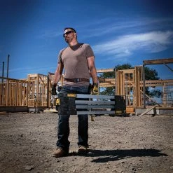 Tools & Equipment DeWALT DWST11155 Durable Metal Folding V-Groove Stand Sawhorse