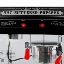 FunTime FT421CB 4oz Black Bar Table Top Popcorn Popper Maker Machine