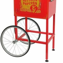 FunTime FT860CRS 8oz Premium Red Silver Popcorn Popper Machine Maker Cart Home Goods