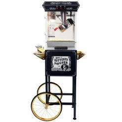 FunTime FT862CBG 8oz Black Popcorn Popper Machine Maker Cart Vintage Style 34 FunTime FT862CBG 8oz Black Popcorn Popper Machine Maker Cart Vintage Style