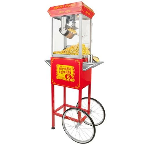 Home Goods FunTime FT862CRS 8oz Red Popcorn Popper Machine Maker Cart Vintage Style 12 Home Goods FunTime FT862CRS 8oz Red Popcorn Popper Machine Maker Cart Vintage Style