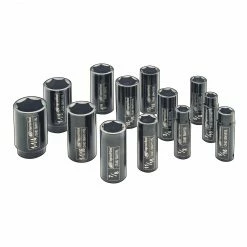 Ingersoll-Rand SK4H13LN 1/2-Inch Steel SAE Drive Deep Impact Socket Set - 13pc