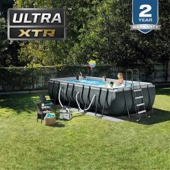 Pools Intex 26355EH 18 Foot X 9 Foot X 52 Inch Ultra XTR Metal Frame Pool W/ Pump