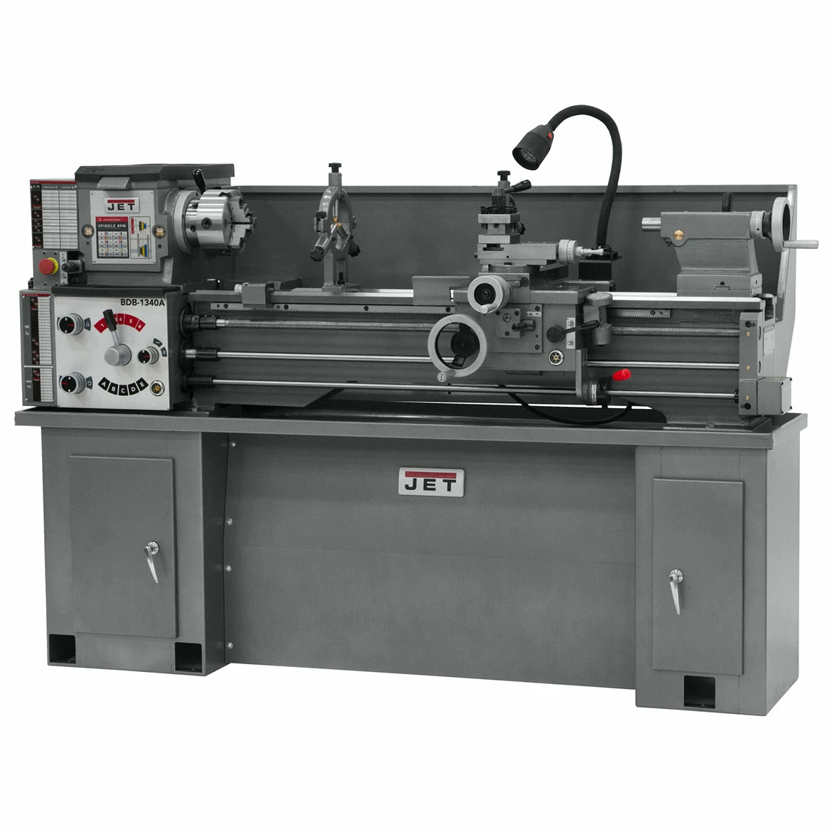 Tools & Equipment JET BDB-1340A 2-Hp 230V Belt Drive Bench Lathe W/ CBS-1340A Stand - 321102AK 3 Tools & Equipment JET BDB-1340A 2-Hp 230V Belt Drive Bench Lathe W/ CBS-1340A Stand - 321102AK