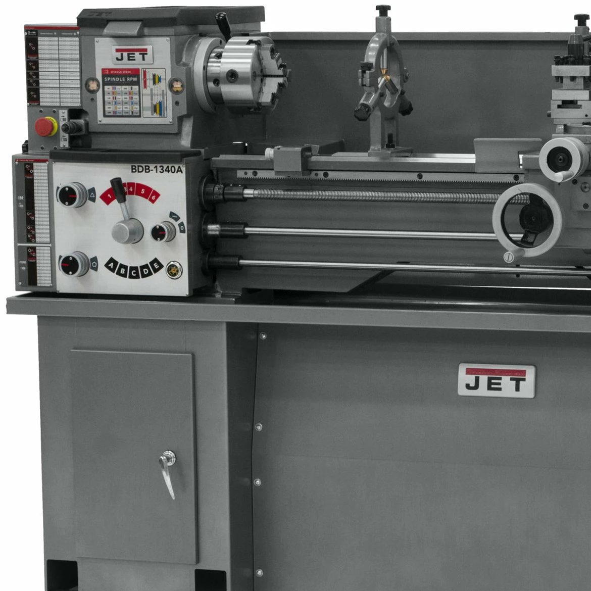 Tools & Equipment JET BDB-1340A 2-Hp 230V Belt Drive Bench Lathe W/ CBS-1340A Stand - 321102AK 4 Tools & Equipment JET BDB-1340A 2-Hp 230V Belt Drive Bench Lathe W/ CBS-1340A Stand - 321102AK