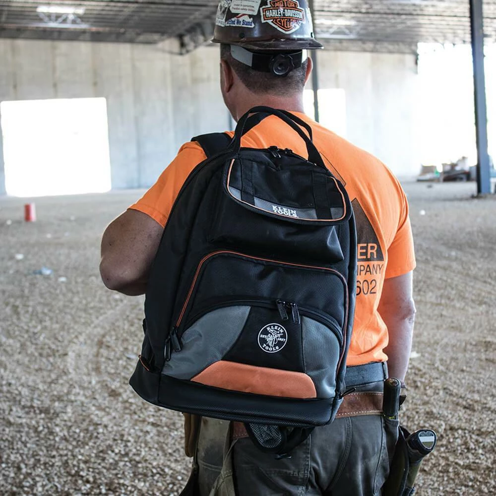Klein 55475 Black Tradesman Pro Tool Zipper Storage Carrying Gear Backpack Tools & Equipment 7 Klein 55475 Black Tradesman Pro Tool Zipper Storage Carrying Gear Backpack Tools & Equipment
