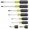 Klein 85078 Exact Fit Chrome-Plated Cushion-Grip Screwdriver - 8 Pc Tools & Equipment