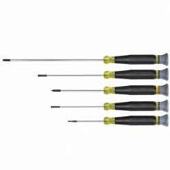 Tools & Equipment Klein 85614 5-Multi-Size Electronic Cushion-Grip Screwdriver Set - 5pc