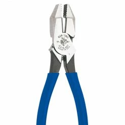 Klein D2139ST Hook Bend Plain Handle Knurled Jaw Ironworker Pliers Tools & Equipment 8 Klein D2139ST Hook Bend Plain Handle Knurled Jaw Ironworker Pliers Tools & Equipment