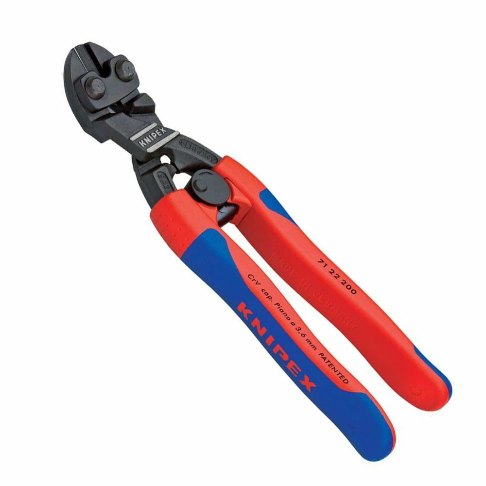 Knipex 71 22 200 8-Inch Angled High Leverage CoBolt Cutters Comfort Grip Pliers 3 Knipex 71 22 200 8-Inch Angled High Leverage CoBolt Cutters Comfort Grip Pliers