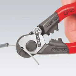 Knipex 95 61 190 7-1/2-Inch 64-HRC Steel Heavy Duty Forged Wire Rope Cutters