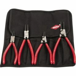 Tools & Equipment Knipex 9K 00 19 53 US Chrome In/External Circlip Snap-Ring Set And Pouch - 4pc