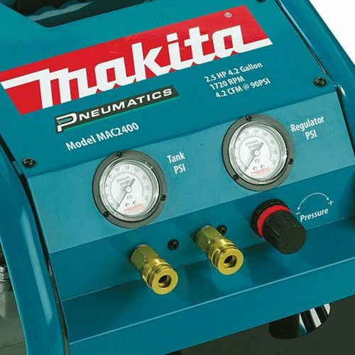 Makita MAC2400 2.5 Hp Cast Iron Roll-Cage Big Bore Air Compressor 4 Makita MAC2400 2.5 Hp Cast Iron Roll-Cage Big Bore Air Compressor
