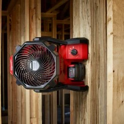 Tools & Equipment Milwaukee 0886-20 M18 18V 2,350-Rpm Adjustable Jobsite Fan W/Adapter - Bare Tool