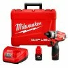 Tools & Equipment Milwaukee 2402-22 M12 FUEL 12V 1/4-Inch Hex 2-Speed Screwdriver Kit