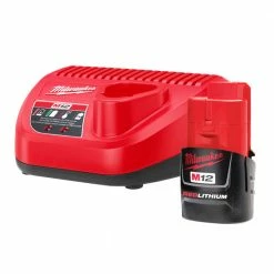 Tools & Equipment Milwaukee 2442-21 M12 12V 20Oz. Aluminum Caulk And Adhesive Gun Kit