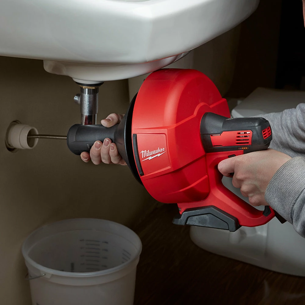 Milwaukee 2571-21 M12 12V 25-Foot Cable Hybrid Cordless Drain Snake Kit Tools & Equipment 9 Milwaukee 2571-21 M12 12V 25-Foot Cable Hybrid Cordless Drain Snake Kit Tools & Equipment