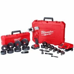 Tools & Equipment Milwaukee 2677-23 M18 18V 4-Inch 6-Ton Forcelogic Knockout Tool Kit