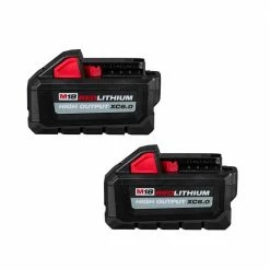 Tools & Equipment Milwaukee 48-11-1862 M18 FUEL 18V 6.0-Amp Li-Ion High Output Battery Pack - 2pk