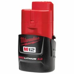 Tools & Equipment Milwaukee 48-11-2430 M12 12V 3.0 Amp Lithium-Ion Cordless Battery Pack