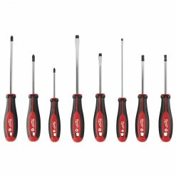 Milwaukee 48-22-2708 Hex Wrench Ready Magnetic Tips Screwdriver Set W/ ECX - 8pc Tools & Equipment