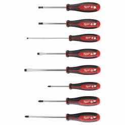 Milwaukee 48-22-2708 Hex Wrench Ready Magnetic Tips Screwdriver Set W/ ECX - 8pc Tools & Equipment