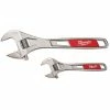 Milwaukee 48-22-7400 6 And 10-Inch Parallel Jaw Adjustable Wrench Set - 2pc Tools & Equipment