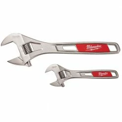 Milwaukee 48-22-7400 6 And 10-Inch Parallel Jaw Adjustable Wrench Set - 2pc Tools & Equipment
