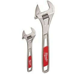 Milwaukee 48-22-7400 6 And 10-Inch Parallel Jaw Adjustable Wrench Set - 2pc Tools & Equipment
