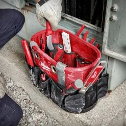 Milwaukee 48-22-8275 24-Pocket Ballistic Material Underground Oval Bag 10 Milwaukee 48-22-8275 24-Pocket Ballistic Material Underground Oval Bag