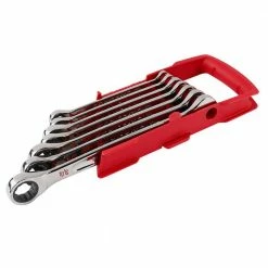 Tools & Equipment Milwaukee 48-22-9406 Durable SAE Ratcheting Combination Wrench Set - 7pc