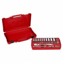 Tools & Equipment Milwaukee 48-22-9408 3/8-Inch Drive Durable SAE Ratchet And Socket Set- 28pc