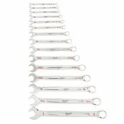 Milwaukee 48-22-9415 15-Piece Standard Open-End Combination Wrench Set Tools & Equipment