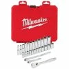 Milwaukee 48-22-9504 1/4-Inch Drive Durable Metric Ratchet And Socket Set - 28pc