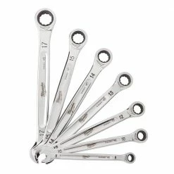 Milwaukee 48-22-9506 Durable Metric Ratcheting Combination Wrench Set - 7pc Tools & Equipment
