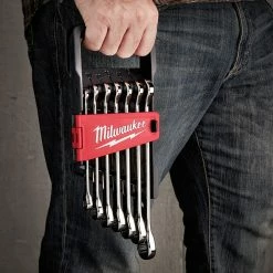 Milwaukee 48-22-9506 Durable Metric Ratcheting Combination Wrench Set - 7pc Tools & Equipment