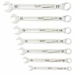 Milwaukee 48-22-9507 7-Piece Metric Open-End Combination Wrench Set Tools & Equipment