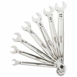 Milwaukee 48-22-9507 7-Piece Metric Open-End Combination Wrench Set Tools & Equipment