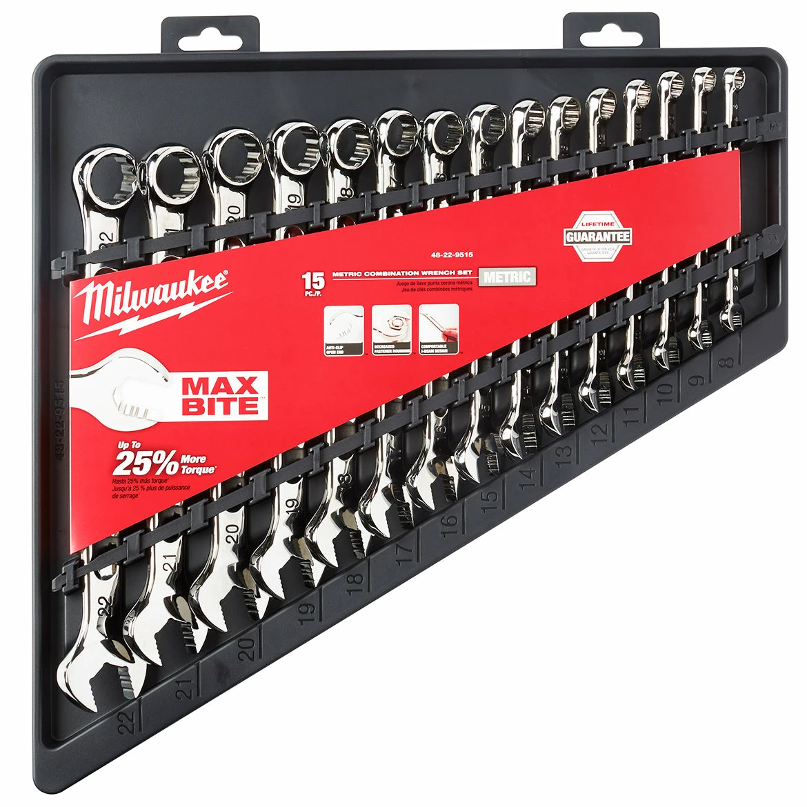Milwaukee 48-22-9515 15-Piece Metric Open-End Combination Wrench Set Tools & Equipment 4 Milwaukee 48-22-9515 15-Piece Metric Open-End Combination Wrench Set Tools & Equipment