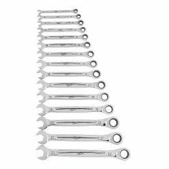 Tools & Equipment Milwaukee 48-22-9516 Durable Metric Ratcheting Combination Wrench Set - 15pc