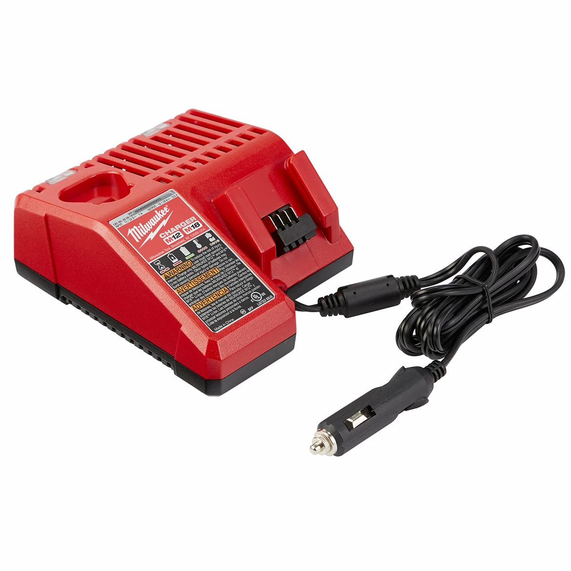 Milwaukee 48-59-1810 M18/M12 Multi-Voltage Vehicle DC Battery Charger Tools & Equipment 3 Milwaukee 48-59-1810 M18/M12 Multi-Voltage Vehicle DC Battery Charger Tools & Equipment