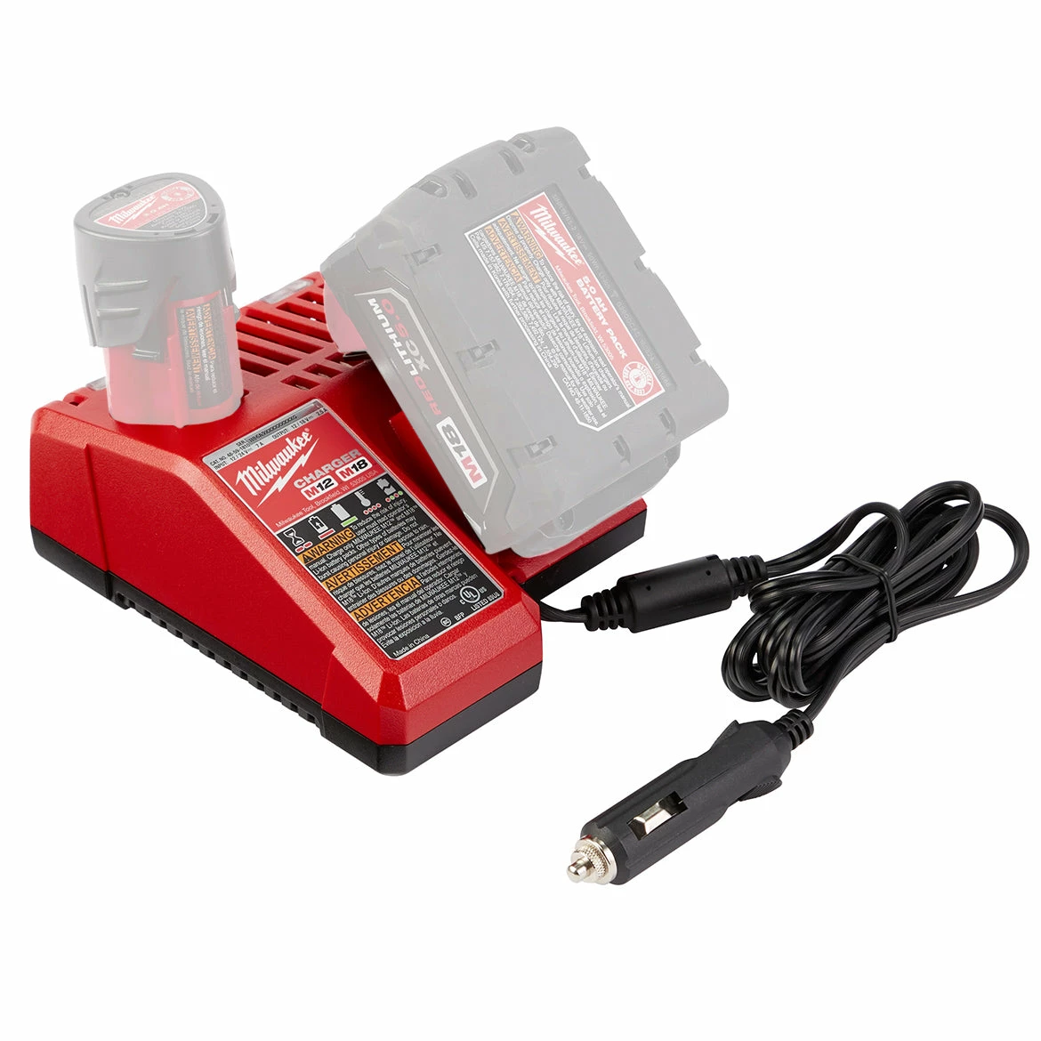 Milwaukee 48-59-1810 M18/M12 Multi-Voltage Vehicle DC Battery Charger Tools & Equipment 4 Milwaukee 48-59-1810 M18/M12 Multi-Voltage Vehicle DC Battery Charger Tools & Equipment