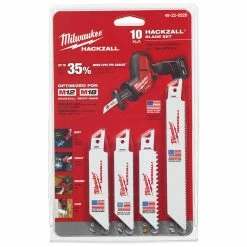 Milwaukee 49-22-0220 Multi-Size Short Blade HACKZALL Blade Set - 10pc Tools & Equipment