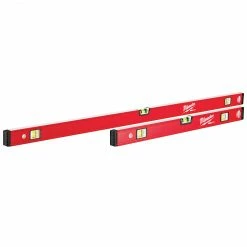 Milwaukee MLCMS48 24/48-Inch Durable Aluminum REDSTICK Compact Box Level Set Tools & Equipment