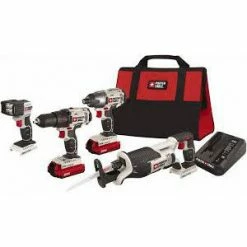 Tools & Equipment Porter-Cable PCCK615L4 20V MAX Cordless Li-Ion 4-Tool Compact Combo Kit