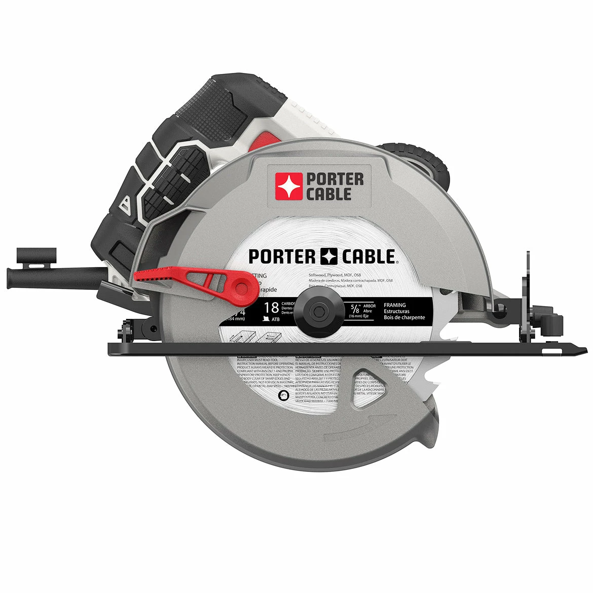 Porter-Cable Porter Cable PCE300 15 Amp 7-1/4-Inch Heavy Duty Steel Shoe Circular Saw 3 Porter-Cable Porter Cable PCE300 15 Amp 7-1/4-Inch Heavy Duty Steel Shoe Circular Saw